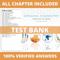 Test Bank for Organic Chemistry 4th Edition (Klein, 2021)