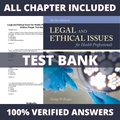 Test Bank for Legal and Ethical Issues for Health Professionals 5th Edition (Pozgar, 2019)