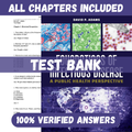 Test Bank for Foundations of Infectious Disease A Public Health Perspective A Public Health Perspective 1st Edition by Adams
