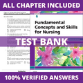 Test Bank for Fundamental Concepts and Skills for Nursing, Revised Reprint, 6th Edition by Williams
