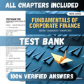 Test Bank Fundamentals of Corporate Finance 6th Edition (Berk, 2024)