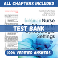 Test Bank for Guidelines for Nurse Practitioners in Gynecologic Settings 12th Edition by Fantasia