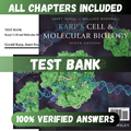Test Bank Karp's Cell and Molecular Biology, 9th Edition (Karp, 2020)