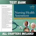 Test Bank Nursing Health Assessment A Clinical Judgment Approach, 4th Edition (Jensen, 2023)