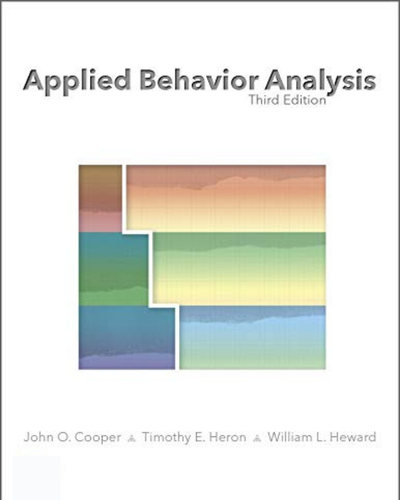 Applied Behavior Analysis 3rd Edition by John Cooper